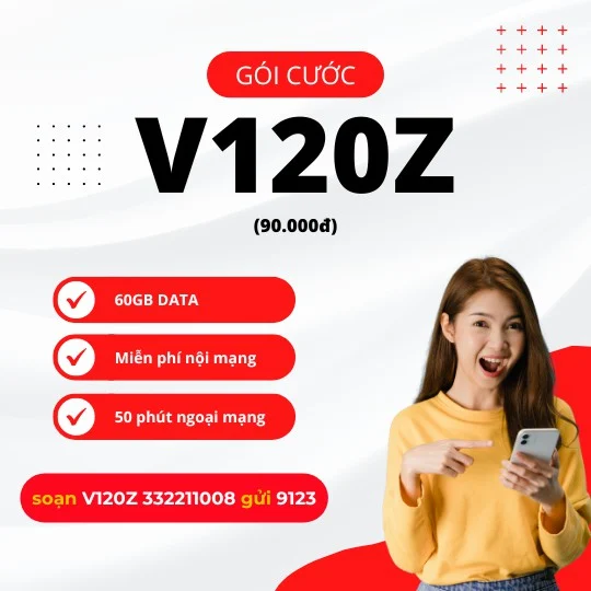 Đăng ký gói cước V120Z Viettel