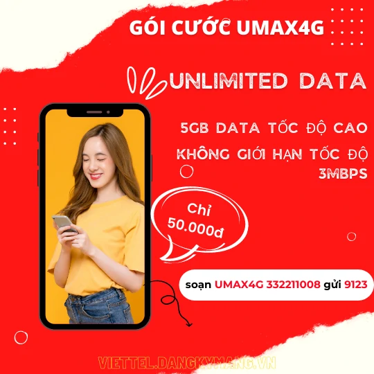 Cách đăng ký gói UMAX4G Viettel Cách đăng ký gói UMAX4G Viettel