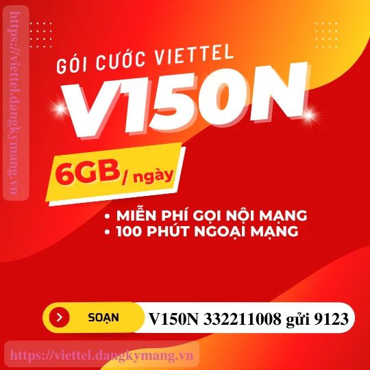 Gói cước V150N của Viettel