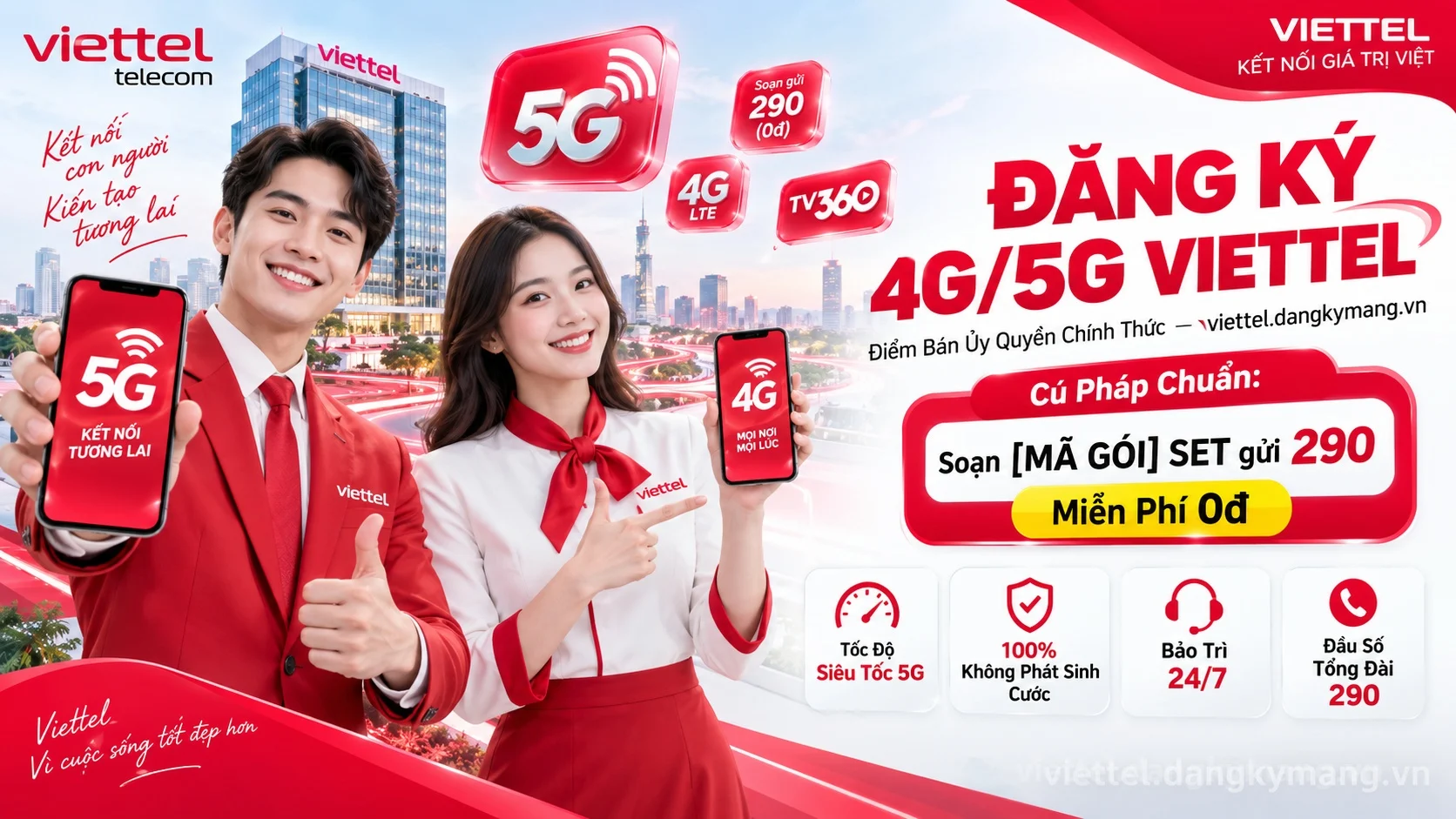 Đăng ký 4G 5G Viettel mới nhất