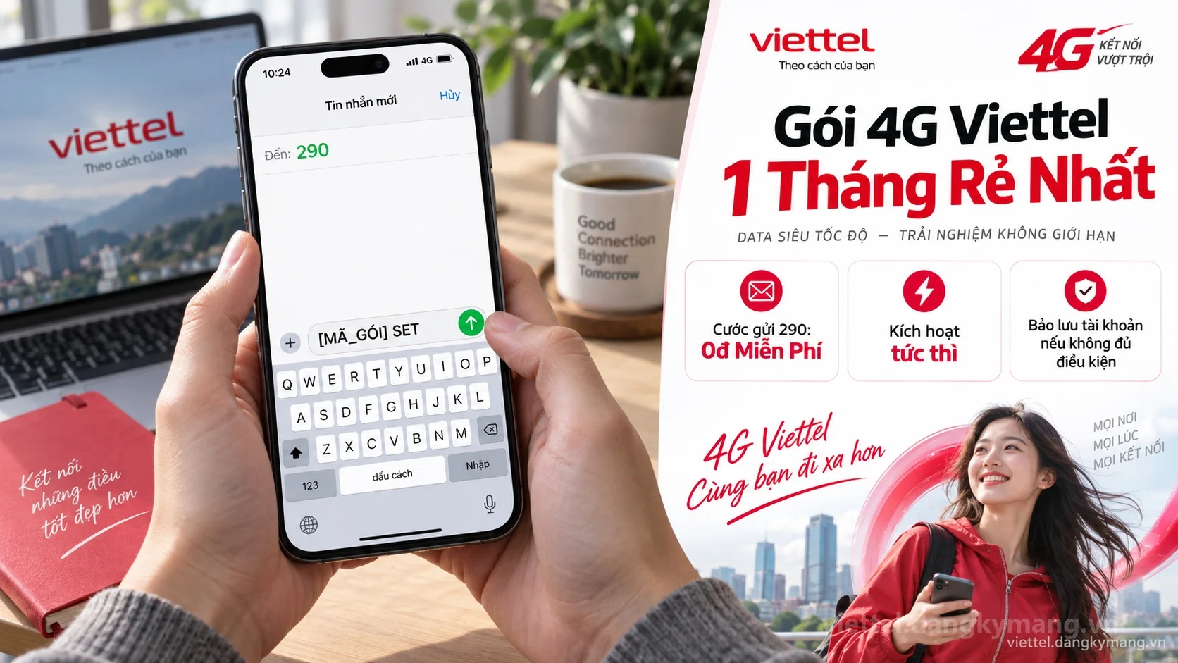 Cú pháp đăng ký Gói 4G Viettel 1 Tháng Rẻ Nhất