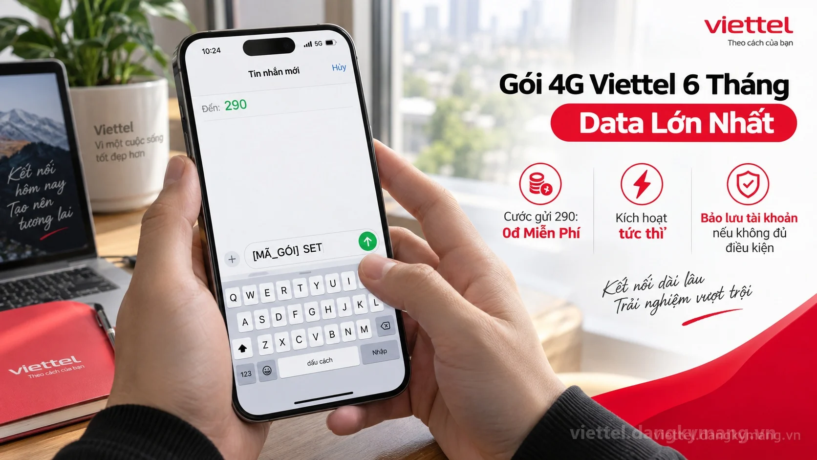 Cú pháp đăng ký Gói 4G Viettel 6 Tháng Data Lớn Nhất