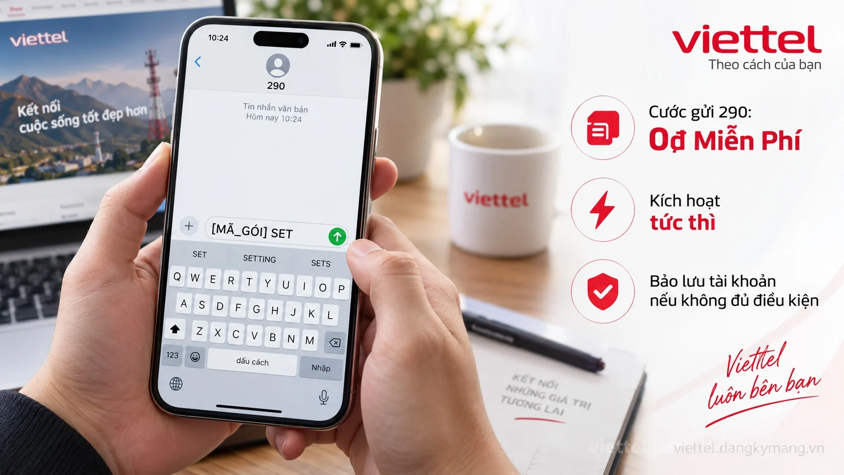 Cú pháp đăng ký Gói 4G Viettel Cho SIM Mới Mua