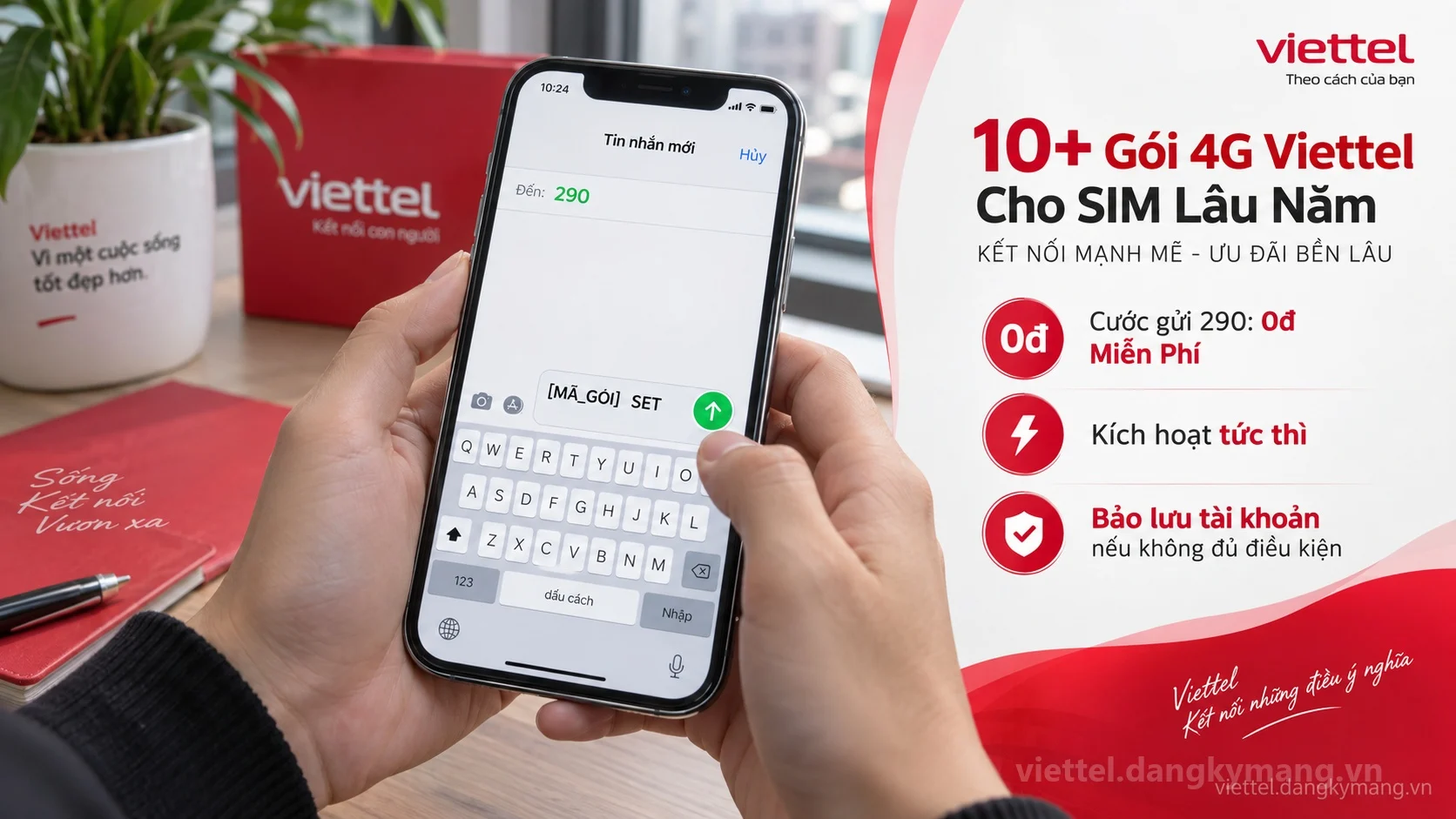 Cú pháp đăng ký 10+ Gói 4G Viettel Cho SIM Lâu Năm