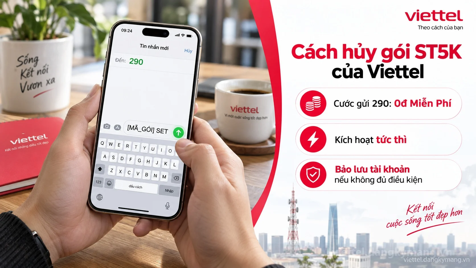 Cú pháp đăng ký Cách hủy gói ST5K của Viettel