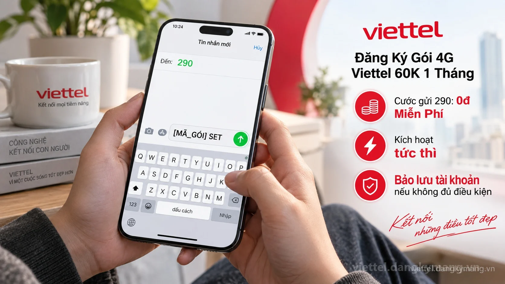 Cú pháp đăng ký Đăng Ký Gói 4G Viettel 60K 1 Tháng