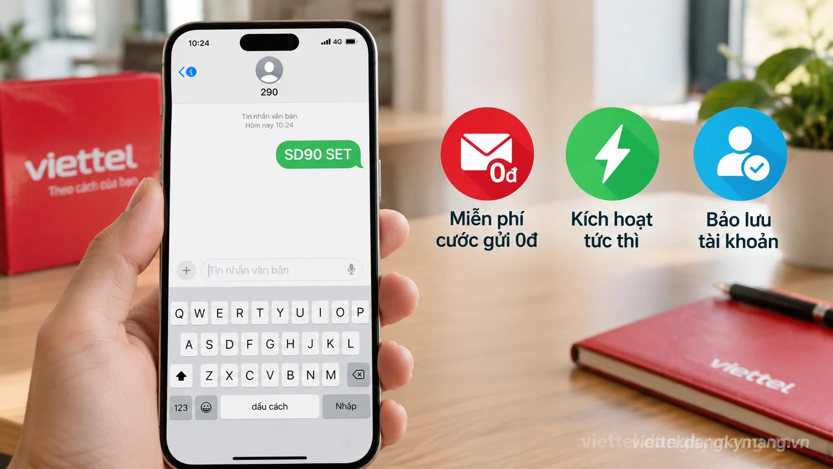 Hướng dẫn đăng ký gói 1.5GB ngày Viettel