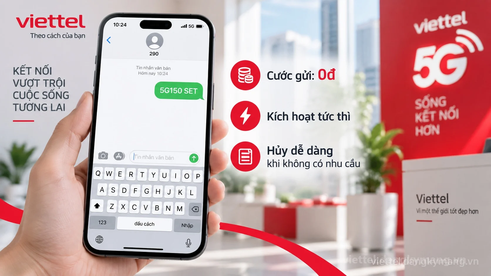 Cú pháp đăng ký gói cước Viettel 150k qua tổng đài 290