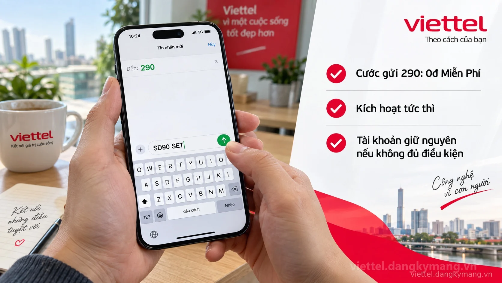 Cú pháp đăng ký gói cước Viettel 90K qua 290