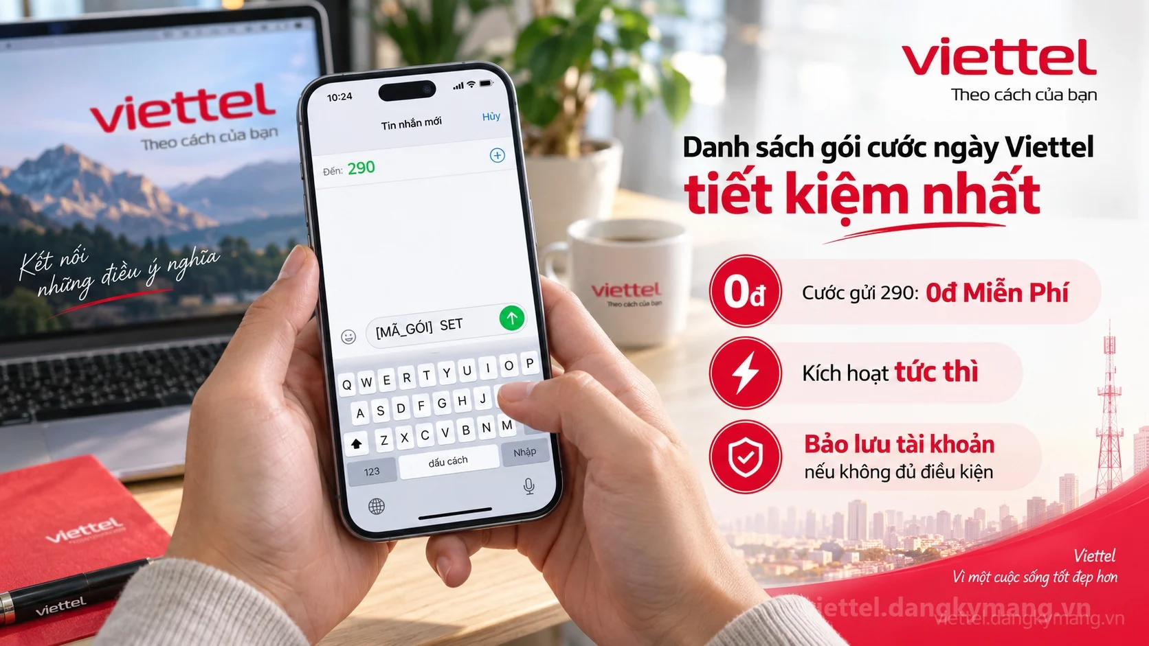 Cú pháp đăng ký Danh sách gói cước ngày Viettel tiết kiệm nhất