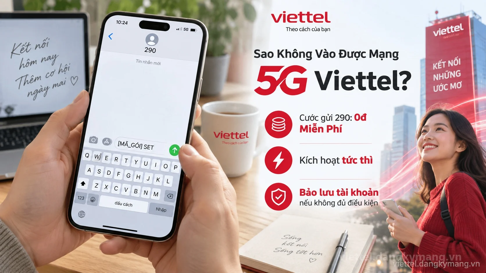 Cú pháp đăng ký Sao Không Vào Được Mạng 5G Viettel
