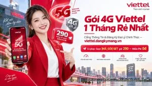 Gói 4G Viettel 1 Tháng Rẻ Nhất [SD90 90K, 45GB Data]