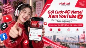 Gói Cước 4G Viettel Xem YouTube [Data Không Lo Nghẽn Mạng]