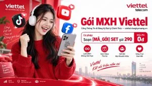 Gói MXH Viettel [Free Data TikTok, YouTube, Facebook]