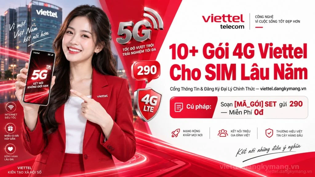Ảnh đại diện gói cước 10+ Gói 4G Viettel Cho SIM Lâu Năm [Không Cần Kích Hoạt Mới]