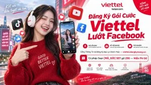 Đăng Ký Gói Cước Viettel Lướt Facebook [Data Meta Cả Tháng]