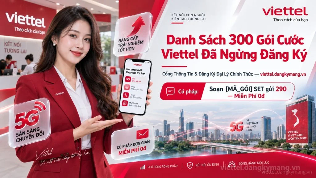 Ảnh đại diện gói cước Danh Sách 300 Gói Cước Viettel Đã Ngừng Đăng Ký