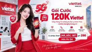 Gói Cước 120K Viettel [Nhận 60GB Kèm Gọi Miễn Phí 30 Ngày]