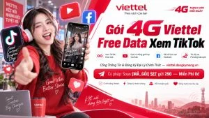 Gói 4G Viettel Free Data Xem TikTok [Lướt Video Cả Tháng]