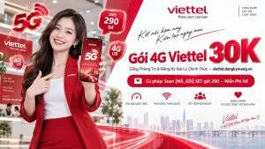 Gói 4G Viettel 30K【5G30 – 7GB Tốc Độ Cao Mỗi Ngày】