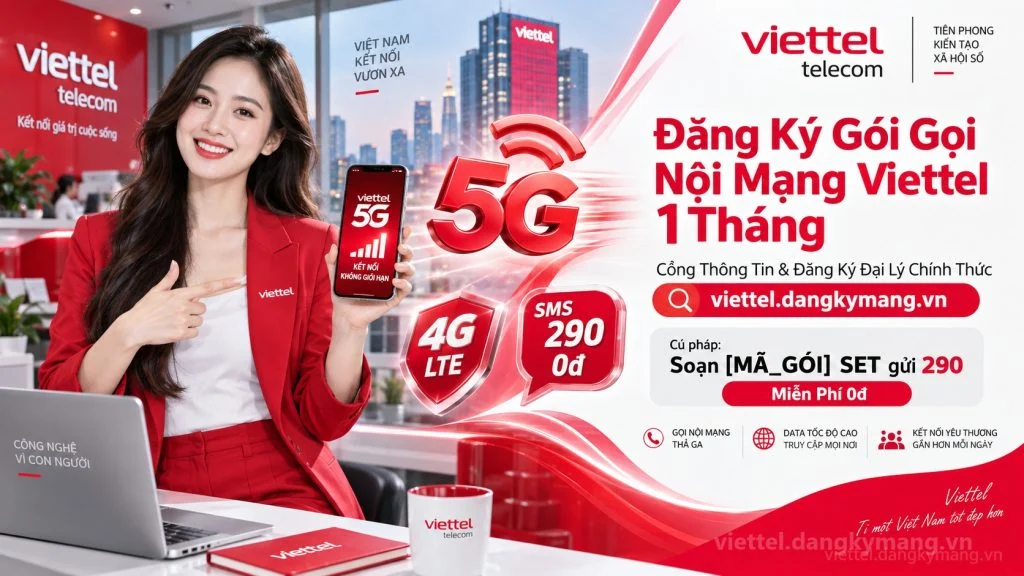Ảnh đại diện gói cước Đăng Ký Gói Gọi Nội Mạng Viettel 1 Tháng [Miễn Phí Thoại]