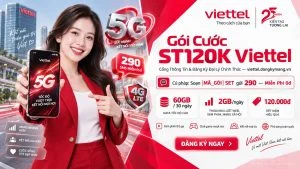 Gói Cước ST120K Viettel [60GB Tốc Độ Cao Suốt 30 Ngày]