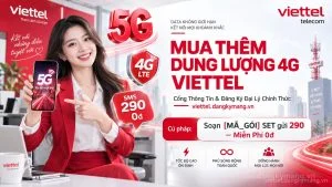 Mua Thêm Dung Lượng 4G Viettel [Gói Ngày Giá Rẻ Từ 5K-10K]