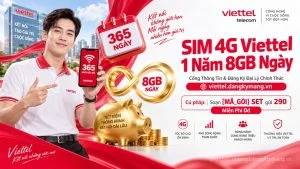 SIM 4G Viettel 1 Năm 8GB Ngày [Gói Data Cả Năm Tiết Kiệm Nhất]