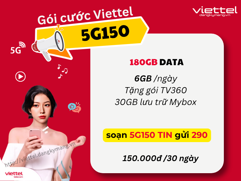Gói cước 5G150 Viettel